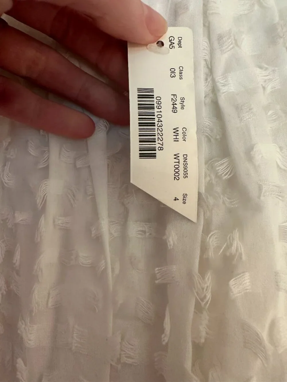 NWT J. Crew White Clip Dot Flared Midi 100% Cotton Skirt Sz 4